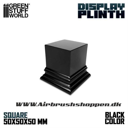 Square Top Display Plinth 5x5 cm - Black  GSW